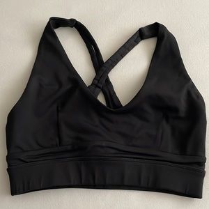 F21 black sports bra size xs